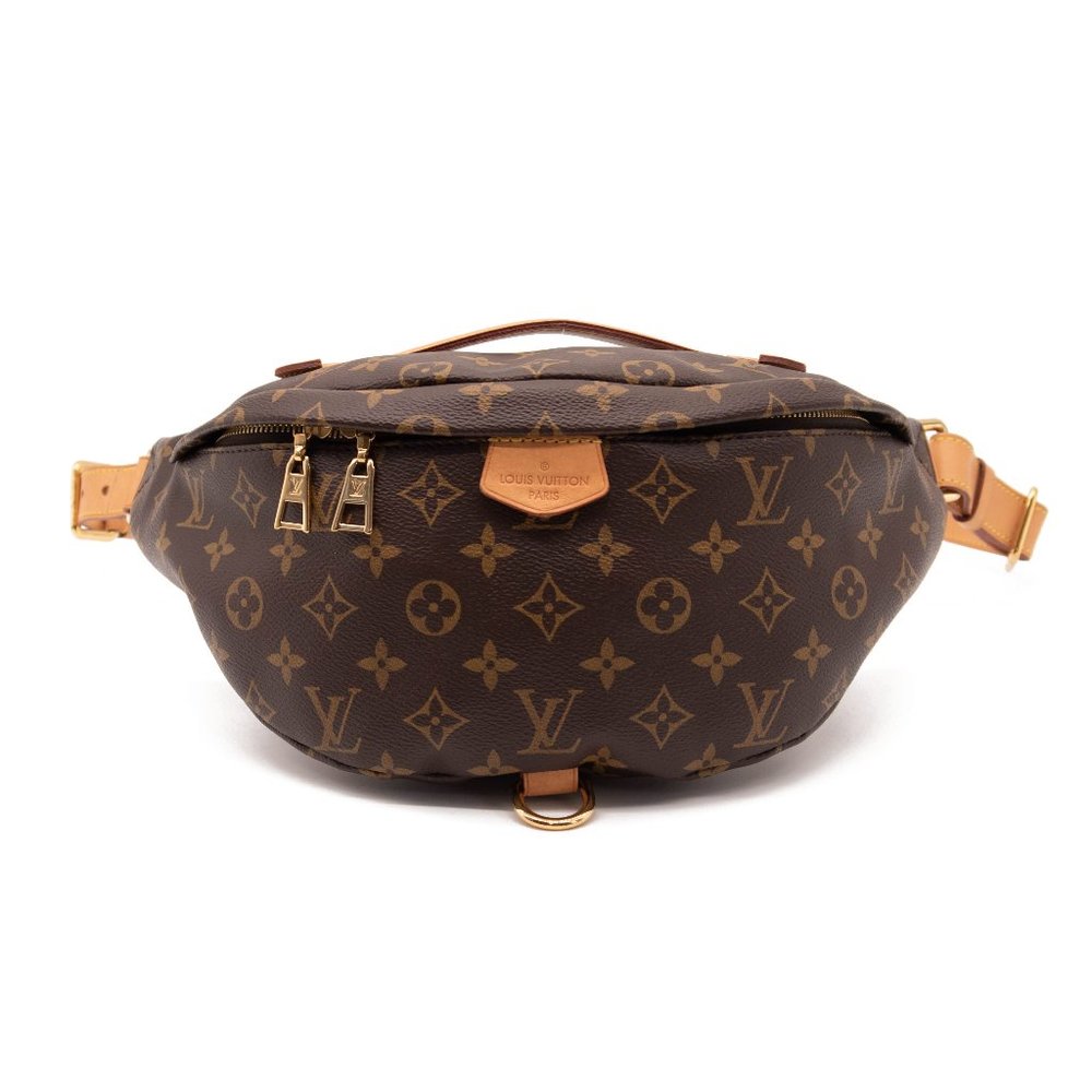 Louis Vuitton Brown Monogram Canvas Bumbag with Tan Trim